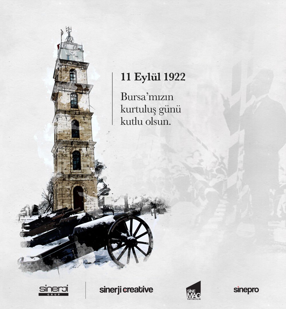 sinerjicreative's tweet photo. Bursa’nın kurtuluşunun 96. yılı kutlu olsun. #BursanınKurtuluşu #SinerjiGrup #SinerjiCreative #Sinemag #Sinepro #Bursa https://t.co/9UIf6W5iO4
