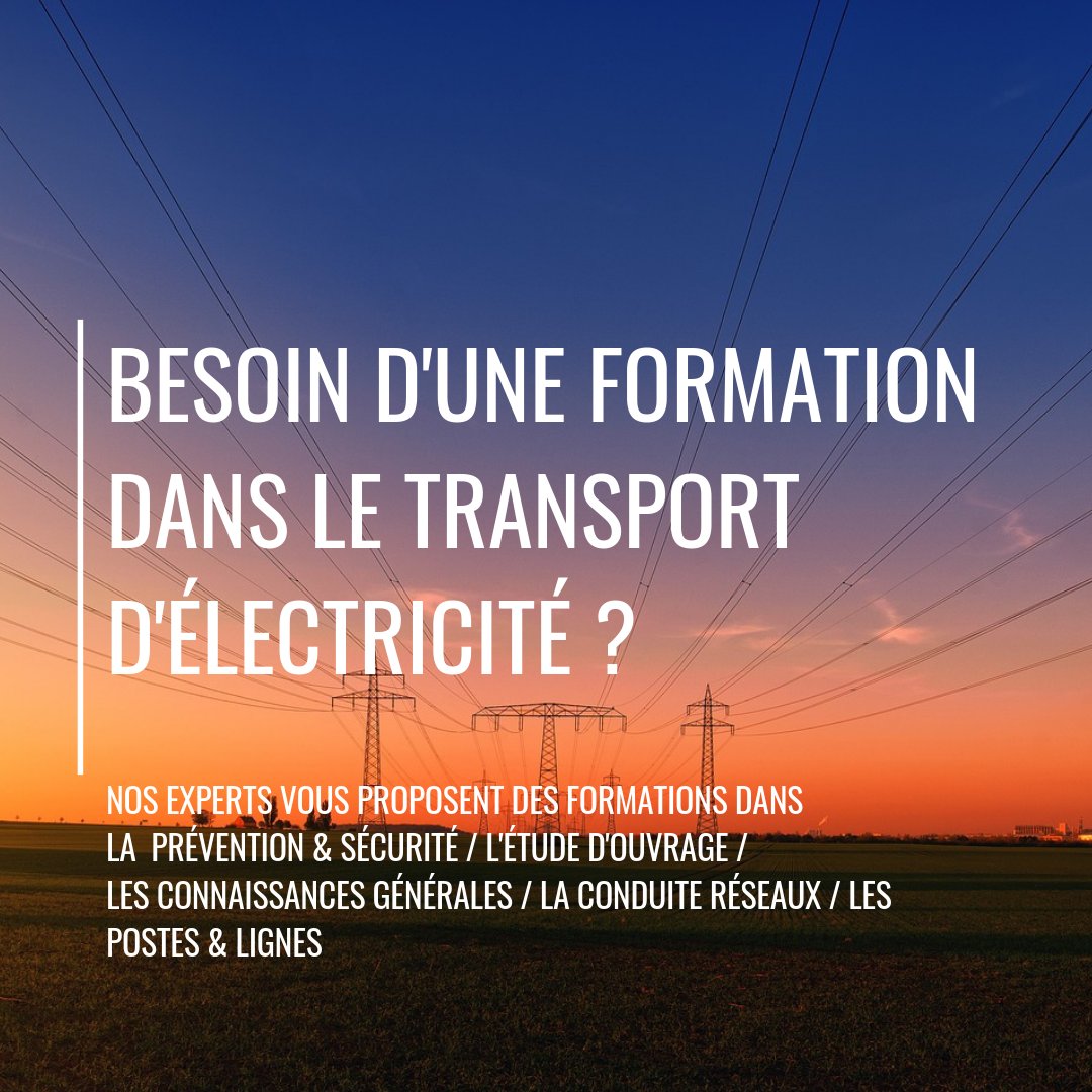 Intéressé par une formation dans le transport d'électricité ? RDV sur sifoee.com/formations ! 🔌