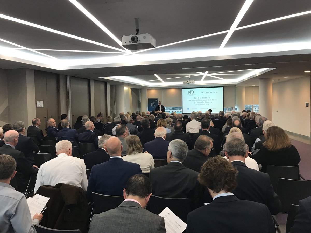 IoDIreland's tweet photo. We are @WilliamFryLaw for a briefing on the UK Corporate Governance Code 2018 #iodevents #corpgov #ukcode https://t.co/l1efpVhSrO