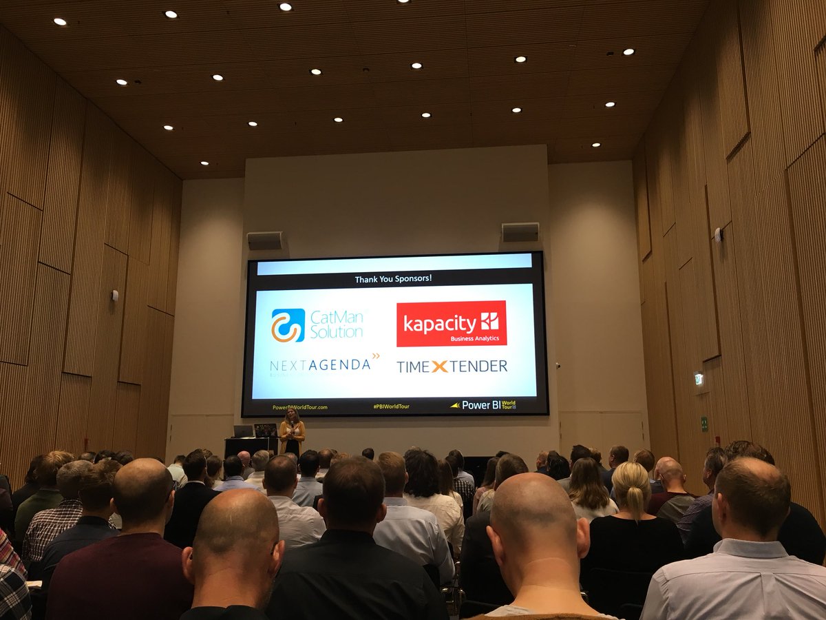 Copenhagen PowerBI World Tour 18 #PBIWorldTour just began with <a href="/TimeXtender/">TimeXtender</a> as sponsor. I’ll demo tomorrow.