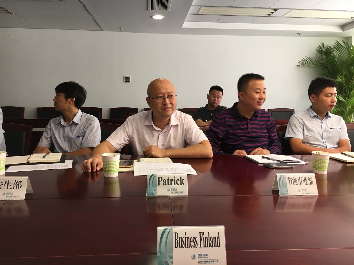 #smartenergy meeting at State Grid Energy Conservation - efficiency, optimizing, storage discussed. <a href="/BusinessFinland/">Business Finland</a> <a href="/DuctorCorp/">Ductor</a> <a href="/Fortum/">Fortum Global</a> <a href="/heliostorage/">Heliostorage</a> @kolmeksoy @Savosolar Sustainable Energy Asset Management, <a href="/VTTFinland/">VTT</a>