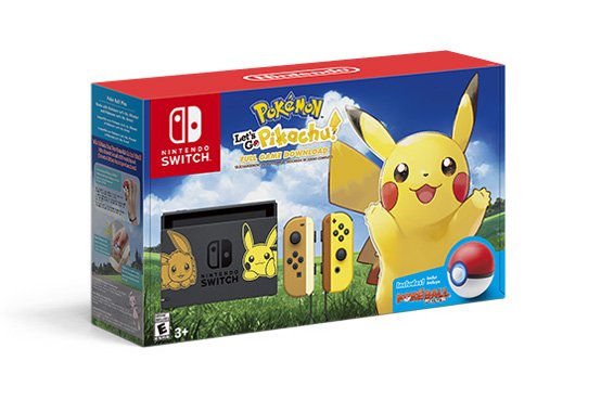 davetenhoope's tweet photo. Check out these Special #NintendoSwitch Bundles #Pokémon: Let’s Go,  #Pikachu! or Pokémon: Let’s Go, #Eevee! Planning to pick this one up?
https://t.co/up82iAsUnv
#Nintendo #SwitchBundle #SpecialEdition #PokeBall #BoxArt https://t.co/1rJGMpNFw6