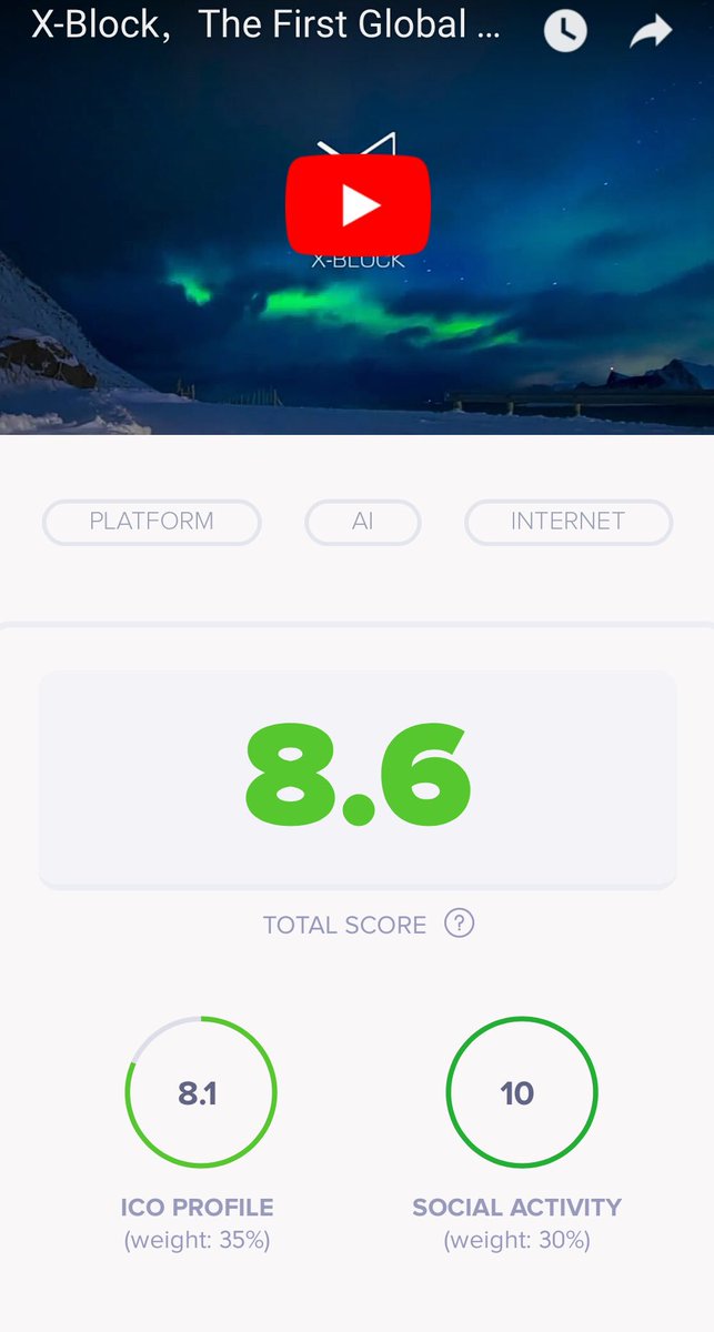 XBlockOfficial's tweet image. We have received 8.6 / 10 from @ICO_marks  Check it out if you missed our presale series A.