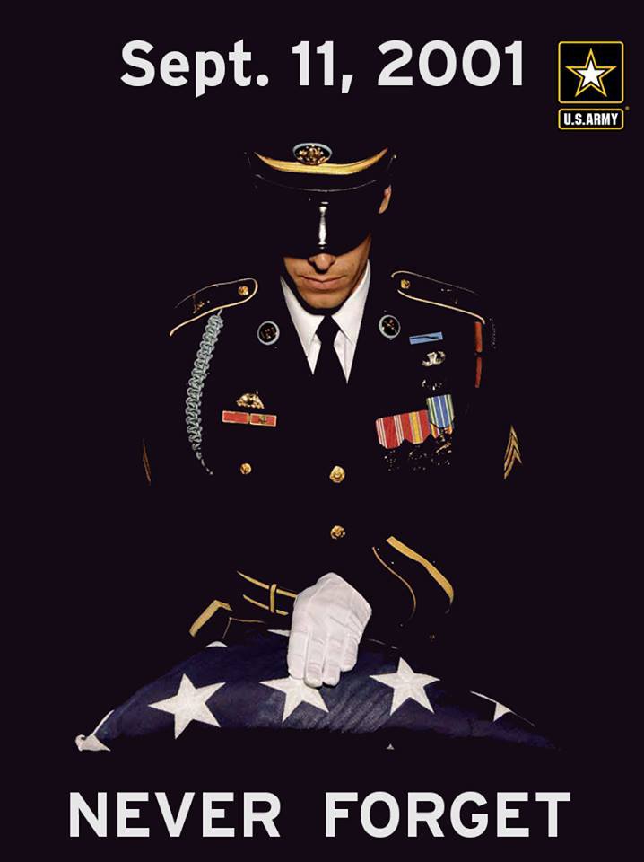 Patriot Day: Sept. 11, 2001. Never Forget.