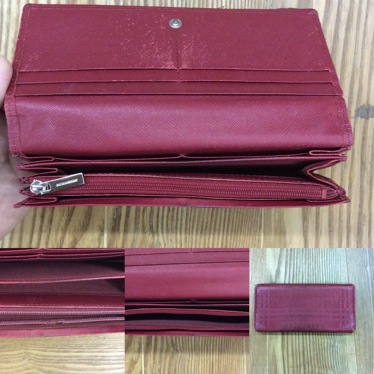 バッグ修理reterra リテラ バーバリー財布のファスナー交換 愛媛県 愛媛県松山市 三津 三津浜 三津浜商店街 愛媛移住 Reterra リテラ 愛媛のバッグ修理屋 バッグ修理 バッグ修理三津 Bagrepair 鞄修理 靴修理 バッグ染め直し バッグ補色