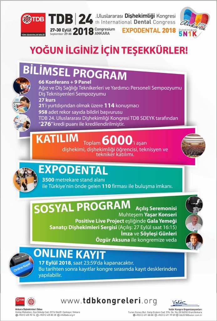 tdb2018ankara's tweet photo. Yoğun ilginiz için teşekkürler. TDB2018 sizlerle daha güçlü!
#tdb2018 #tdb2018 #türkdişhekimleribirliği #diş #dişhekimi #dişhekimliği https://t.co/iwDVpBXIQ5