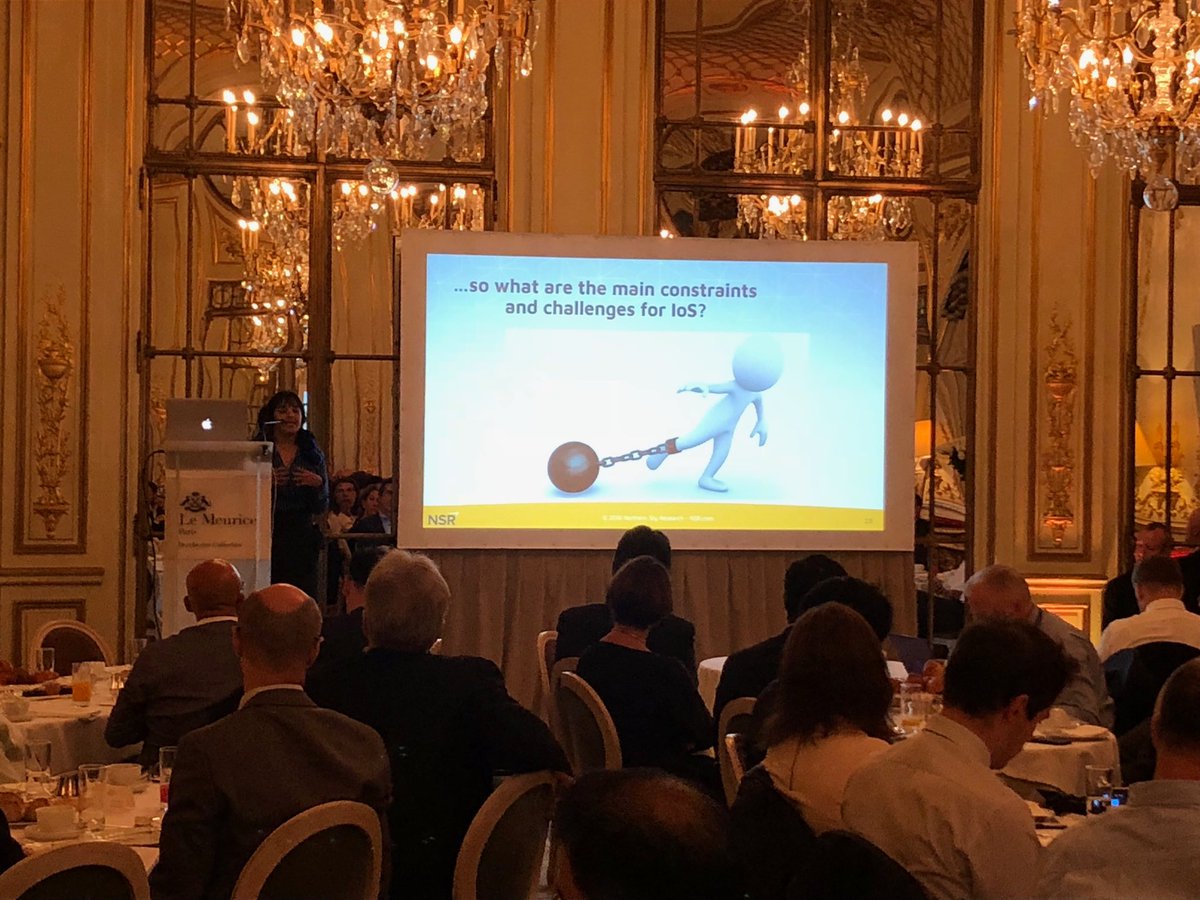 NSR_SatCom's tweet image. ⁦@NSRSachdeva⁩ discusses the impact of regulations on #InOrbitServicing #NSRSatBurningQ2 #IoS #NSRParisbriefing2018