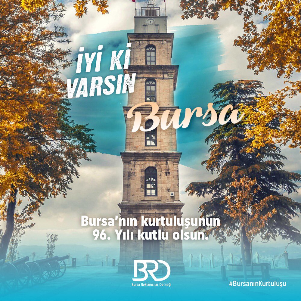 brdorgtr's tweet image. Bursa’nın kurtuluşunun 96. yılı kutlu olsun. #BursanınKurtuluşu #BRD #BursaReklamcılarDerneği #pazarlama #reklam #reklamcılık #advertising #marketing #brand