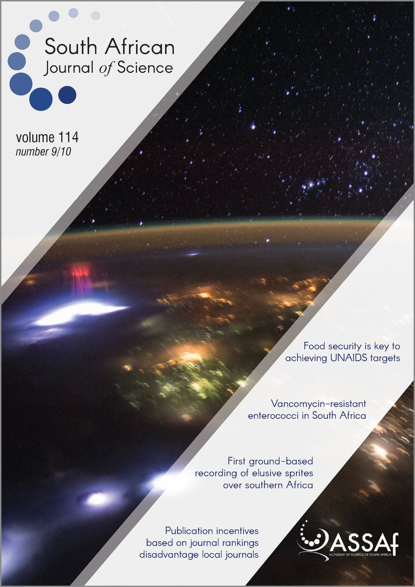 SAJS_Official's tweet photo. Our latest issue is live! https://t.co/xRc1iGHx1U Read articles on #Antibioticresistance #Sprites #Foodsecurity #UNAIDS #journals @JJ_Stellies @SciBraai @TC_Africa @SAePubs @NRFnews @SabinetSA @SciDevNetSSA @NSTF_SA @mmKubayiNgubane @dstgovza https://t.co/VXyUJBoReK