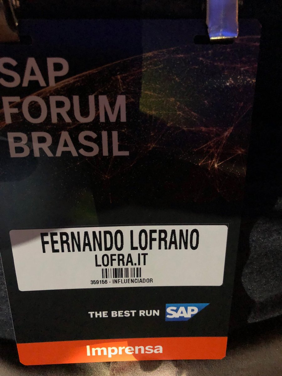 fernandolofrano's tweet image. #SAPForum Brasil
#SomosTodosInovação