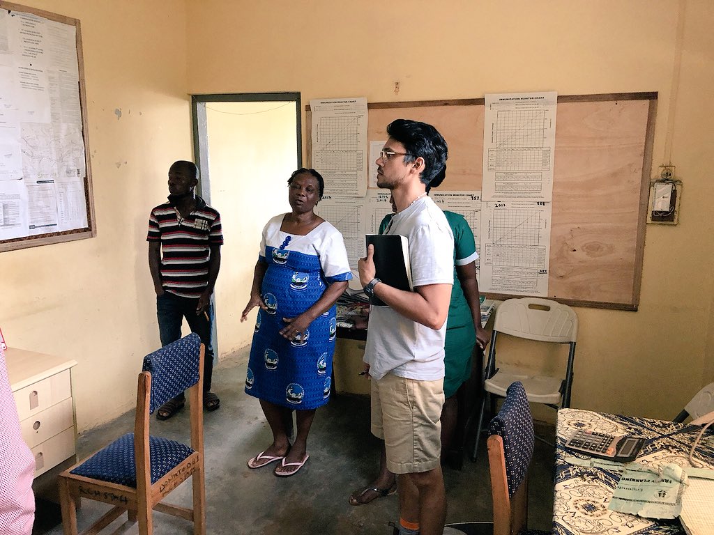 learning from a midwife about the challenges of running a small health clinic in rural Ghana. this will be one of the first clinics in the country to get drone deliveries of medicine 🇬🇭