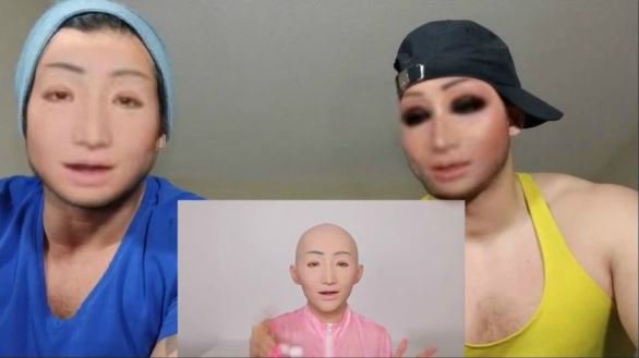 Cheekyoziechick's tweet image. #2BrosReact are not sure what to think about having a fake face. These guys are tapping into the scary world #GONETOOFAR!! Watch their funny reactions ---&amp;gt; youtube.com/watch?v=dJkuzO… #ReactVideos #FakeFace #SiliconeFaceMask #MakeUpTips
