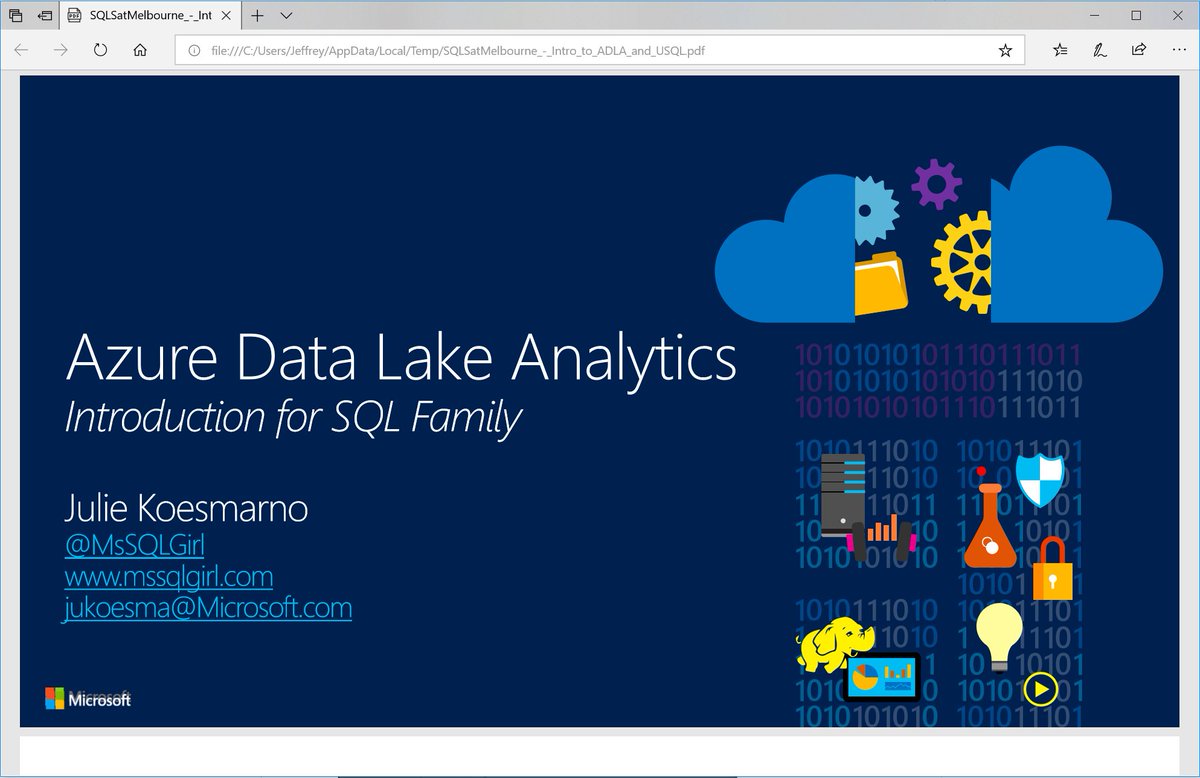 DevJef's tweet image. When you&apos;re looking for an answer to an #AzureDataLake question on Google, and without noticing it end up with a resource created by a &quot;familiar name&quot; 👌😂
/cc @MsSQLGirl