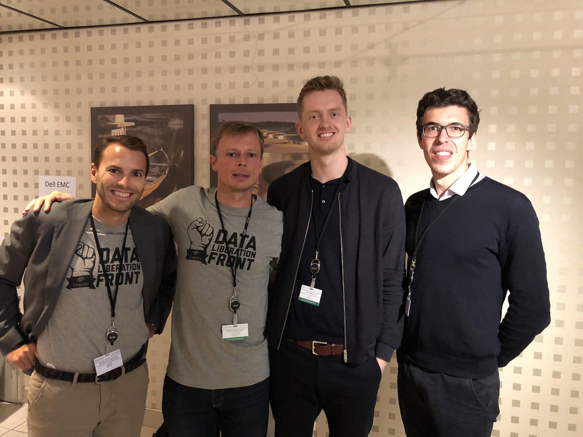 CogniteData's tweet photo. "Data should be like oxygen - always available". The perfect start for yesterday's talk on how data liberation is going to #transform E&P at #ECIM2018, followed by some great conversation about the #DataLiberationFront and ending with new people excited to be behind the lines. 🙌 https://t.co/dojtkeE2vJ