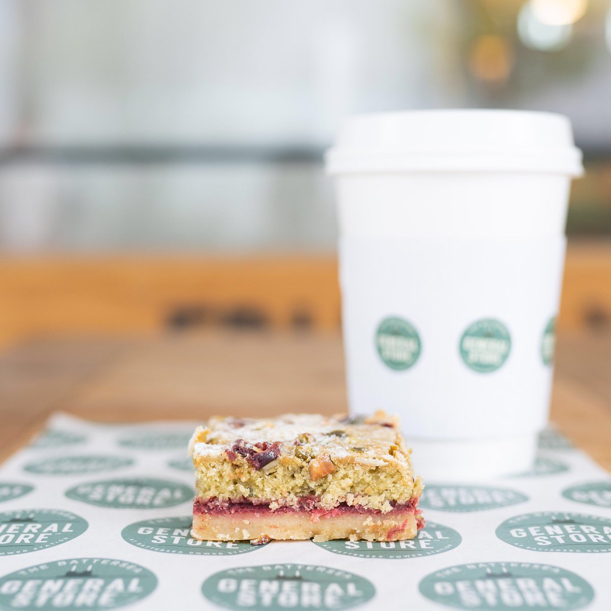 We're munching on matcha slices this afternoon with a steamy coffee to see us through Tuesday in style. ☕ #matcha #matchacake