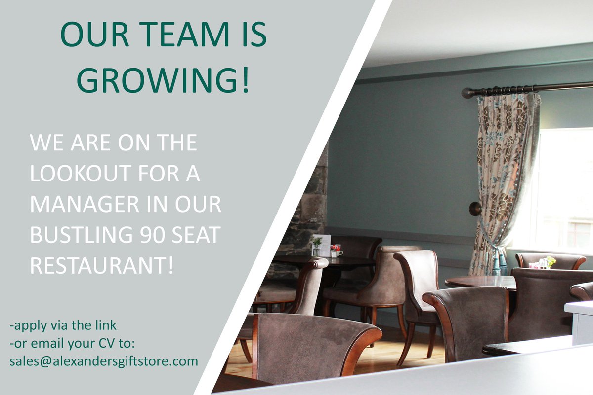 alexandersmhgs's tweet photo. Think you could be our new Restaurant Manager?

Apply Below ⬇️⬇️

https://t.co/AyhXCSj8Vm https://t.co/nvgwDqKoIM