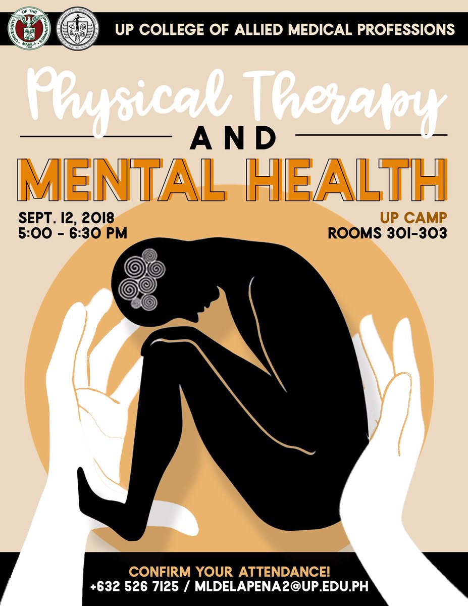 campAPTS's tweet photo. To celebrate World PT Day, the PT Department of UPM CAMP will hold a program in line with this year's theme of "Physical Therapy and Mental Health." Join us as we learn more about the role of PTs in mental wellness through a talk by Asst. Professor Christopher Cayco. https://t.co/WMinp2RdBt