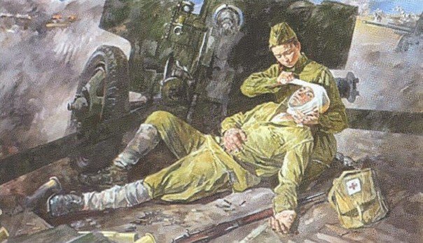 медики вов рисунки вдоль короткой