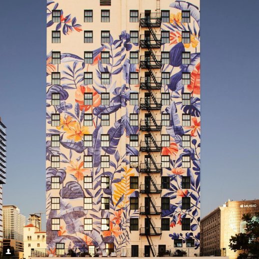 edbattle's tweet photo. PHOTO of the day | September 11, 2018 | hotelfigueroa | Hotel Figueroa is the longest standing historic hotel in downtown Los Angeles. From miles away, the mural by @bellagomezprints welcomes guests. When Bella was developing the design, she reflected on the hotel’s Spanish … https://t.co/PlXpNdsiwv