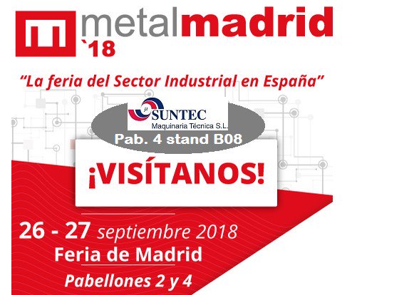 MetaliaEs's tweet photo. SUNTEC celebra su 20 aniversario en su stand B08 pabellón 4 en #METALMADRID18.
https://t.co/ZqeB7UXdKQ @suntecmt #MáquinaHerramienta, #Herramientas de #Bruñido, #Lapeado y #Rectificado #SUNNEN y #SistemasdeLavado y #Desengrase #Suntec https://t.co/Cyg5lutrDP