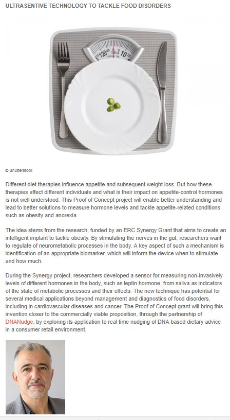 “Thanks <a href="/ERC_Research/">European Research Council (ERC)</a> for awarding us an ERC PoC grant “DNASensPROT”: led by <a href="/ProfDNA/">Christofer Toumazou</a>. In collaboration with <a href="/dnanudge/">DnaNudge</a>.”<a href="/khalidbmirza/">Khalid Mirza</a>,<a href="/jesusrodman/">Jesus Rodriguez Manzano</a>, <a href="/sara_demateo/">Sara de Mateo López</a> and <a href="/k_a_nikolic/">Konstantin Nikolic</a> . More details: erc.europa.eu/news/erc-proof…