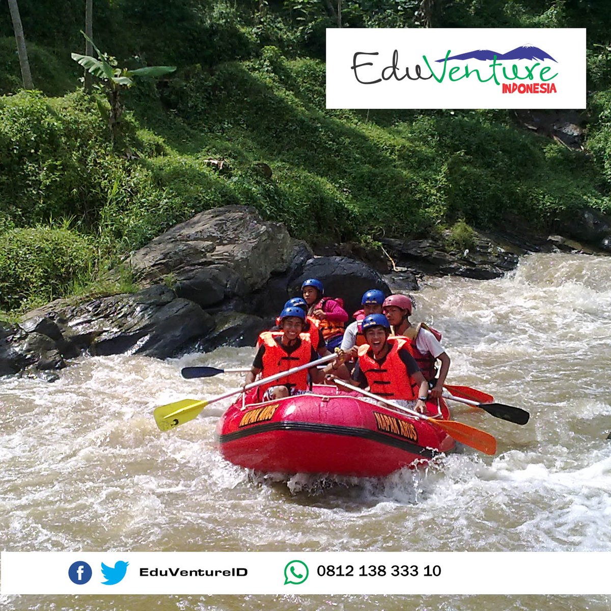 EduventureID's tweet photo. Ayo berpetualanag dengan Rafting bersama kami #petualangan #rafting #evi #eduventureindonesia #outbond #teambuilding https://t.co/11AAb1gft9