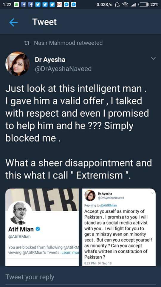 DoOrDieDear's tweet image. Mr @AtifRMian  accept yourself as Minority we promise you we will stand with you as a social media activist 🙂😜
#PerfectPost 👍