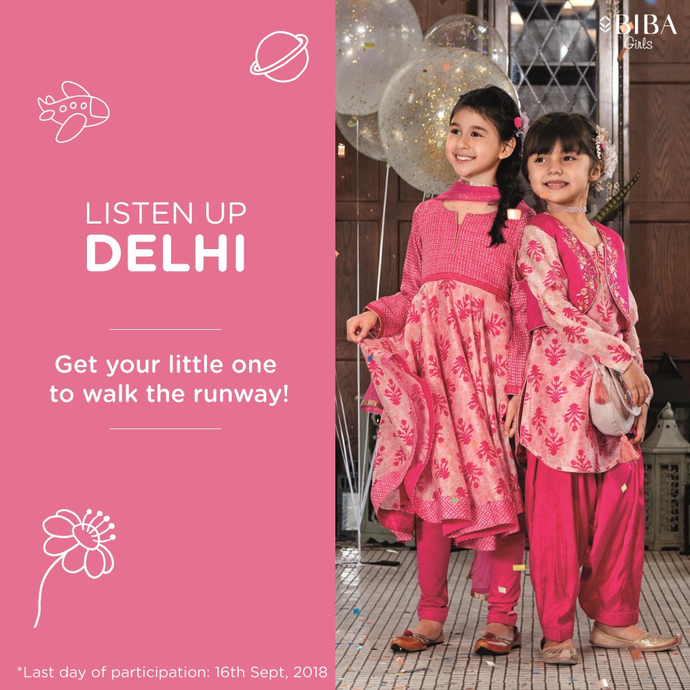 Biba on Twitter: "Your little fashionista could walk the ramp at one of  India most esteemed event, India Kids Fashion Week, 2018. Participate in  this event and your girl could get a