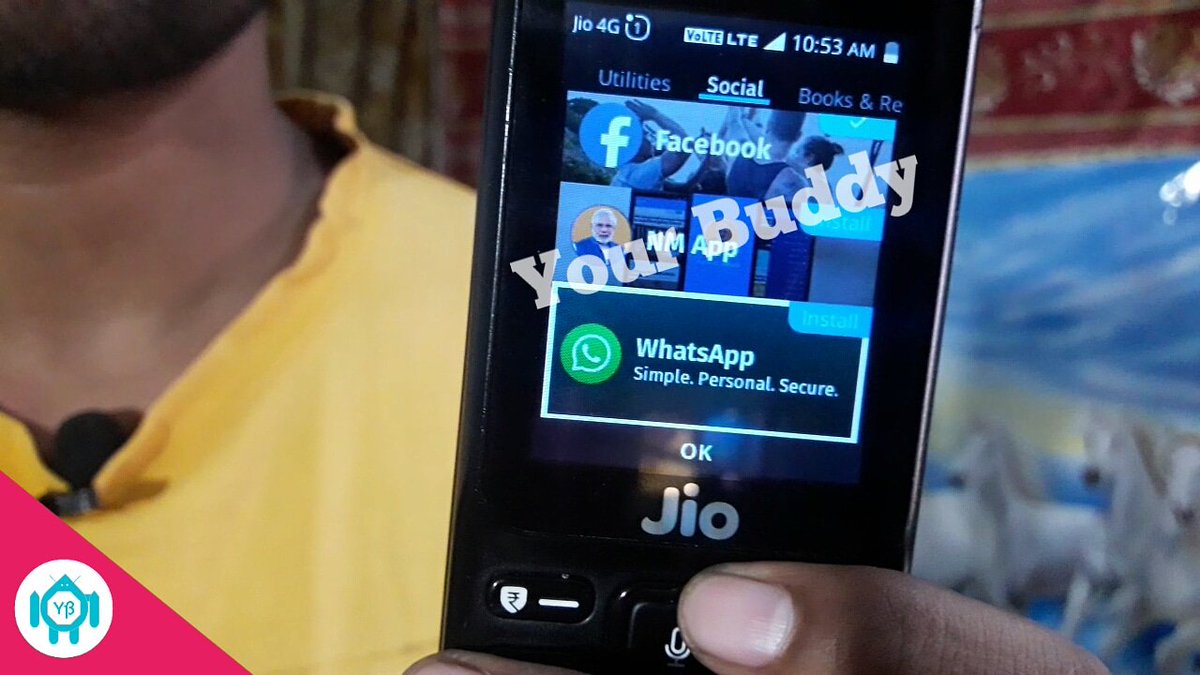 YourBuddyoff's tweet image. Jio Phone gets Whatsapp Support - Your Buddy #Whatsapp #Jiophone #UpdateFailed #YourBuddy #JioPhone #jiophone2 @reliancejio @WhatsApp