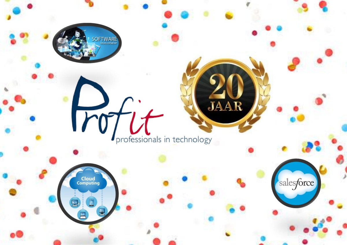 Profit Nederland celebrates 20 years of existence! That is 20 years of passion for the world of IT. 20 years of ambition to bring the quality of our workforce to the customer.
And also 20 years of a great workforce of whom we are very proud of! Congratulations
