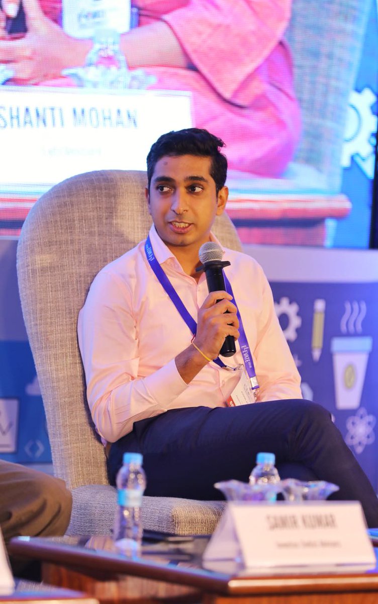 “We invest in 'team and time' - how strong is the team and if the team can provide world class service” - <a href="/agarwalkush17/">Kushal Agarwal</a> , CFO @AspadaInv on critical attributes they look for in new businesses. #Elevate2018 #Rise
