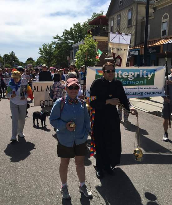 Wonderful Pride Parade in Burlington, VT,  September 8th, 2018, largest in most folks memory. Thank you Ann Ely for being our boat person for incense.