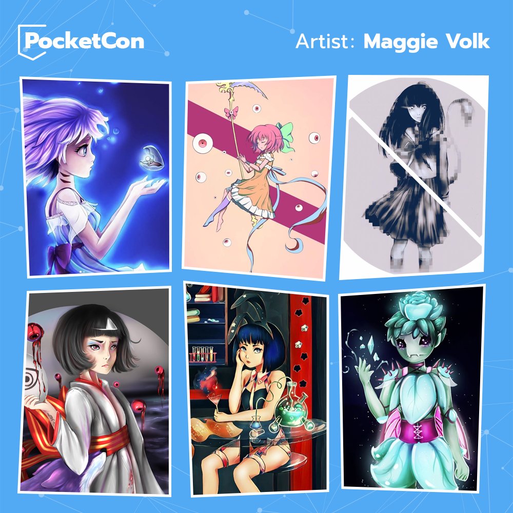 Maggie Volk is an aspiring artist/3d designer. She is inspired by a variety of different styles such as Sci-fi, Steampunk, minimilistic, anime. Enjoy her arts:
bit.ly/2NSZ4ve  
Join PocketCon! Our partners <a href="/BlueTokenIO/">Blue Token</a> <a href="/PlutusVC/">Plutus VC</a> 
#digitalart #illustration #pocketcon