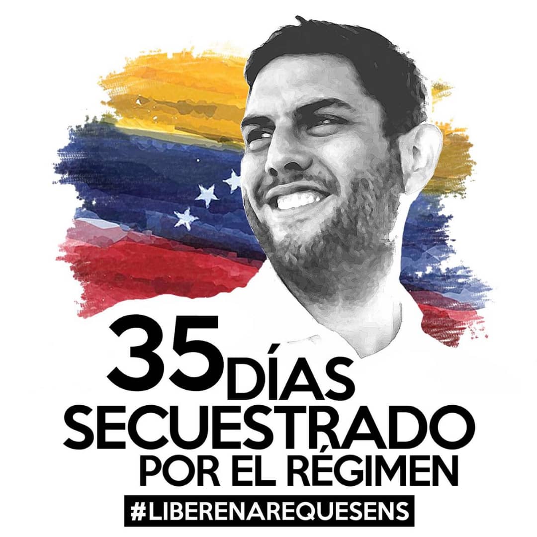 JuanRequesens's tweet photo. #11Sep La injusta prisión del diputado, Juan Requesens, no podrá callar la voz de todo un país que grita: ¡LIBERTAD! Hoy se cumplen 35 días desde su secuestro, donde no le han permitido tener contacto con sus familiares y abogados. https://t.co/7fwAa1PMSZ
