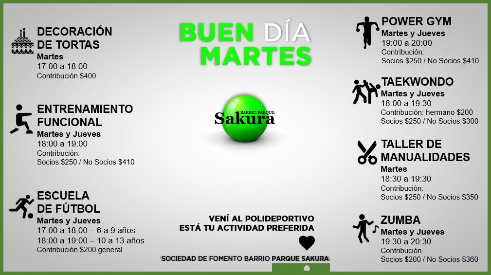 SomosSakura's tweet photo. #Martes en #ParqueSakura https://t.co/vL4sAaRRL3