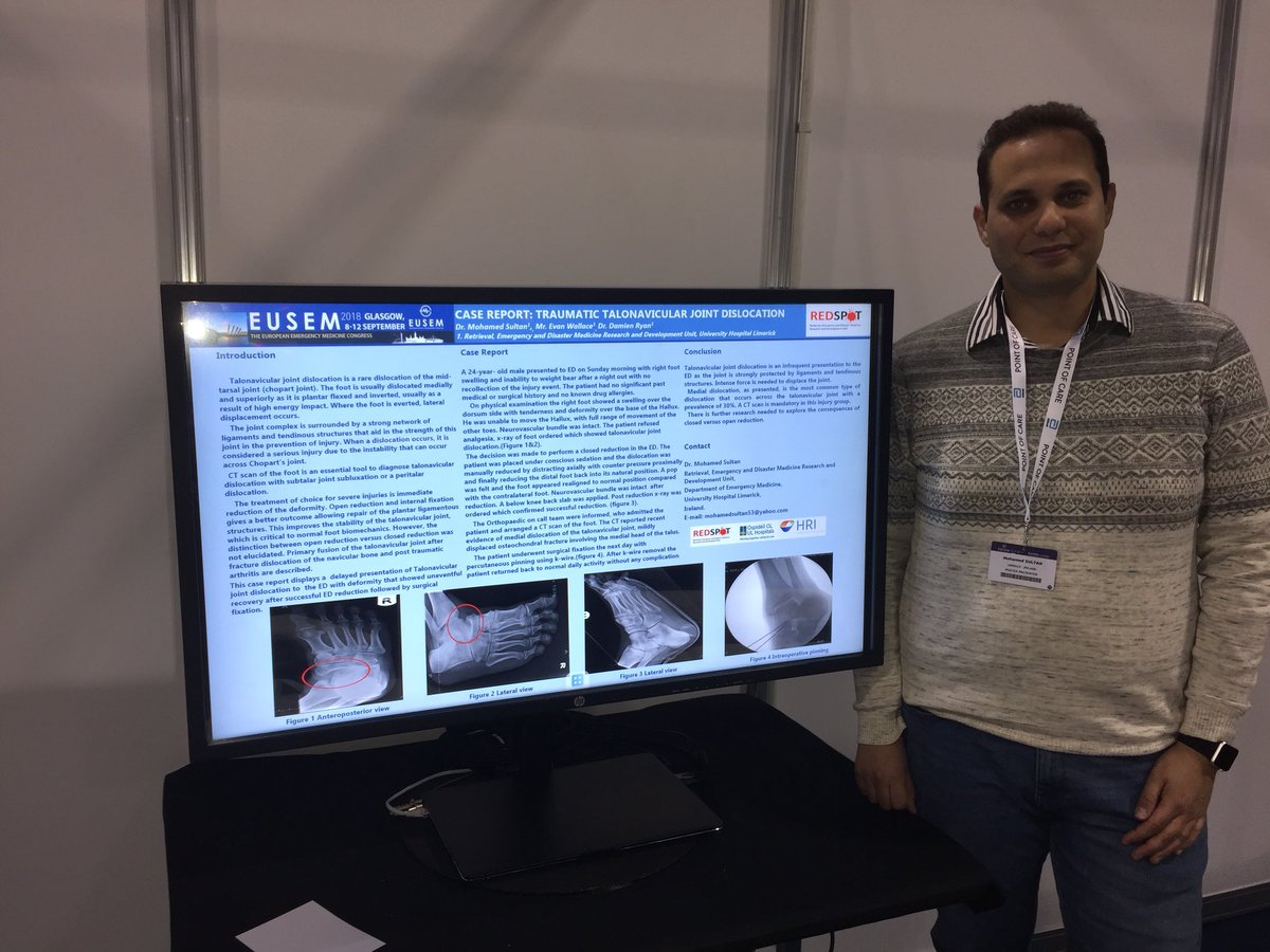 Go <a href="/REDSPoT_IE/">REDSPoT</a> emergency colleagues..Sultan and Kasia, fantastic posters at #EUSEM18 <a href="/ULHospitals/">Follow @HSEMidWest</a>