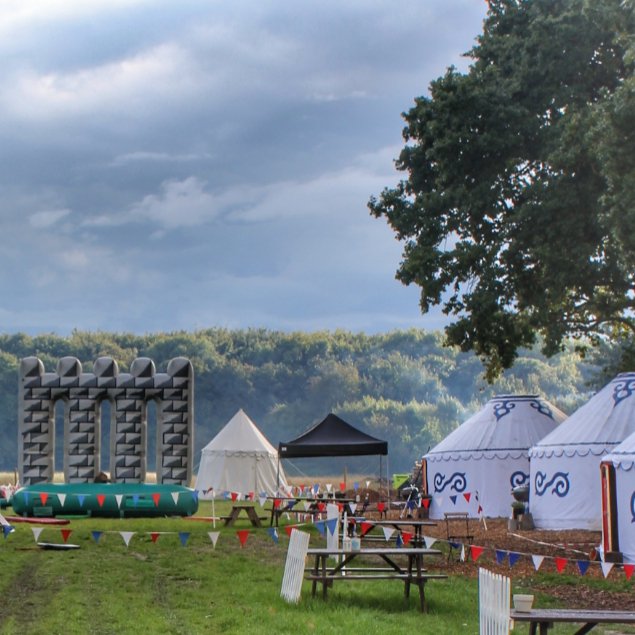 Ready for you teams! One of our bespoke packages set up and waiting for some competitive action! #corporate #corporateawayday #awayday #teambuilding #teamspirit #campkindred