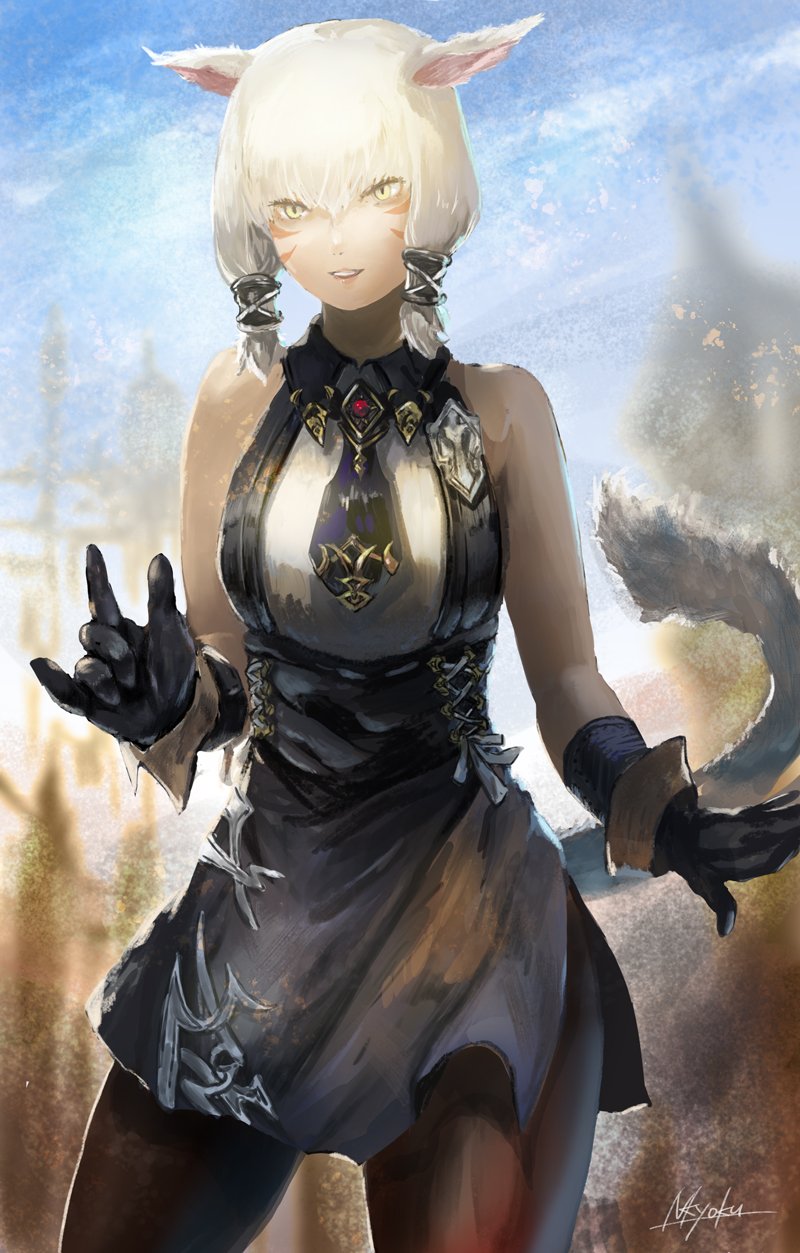 ファイナルファンタジー FF ヤ・シュトラ ガレージキット ガレキ スタチュー FF14 1/4 ヤ・シュトラ スタチュー ／ガレージキット