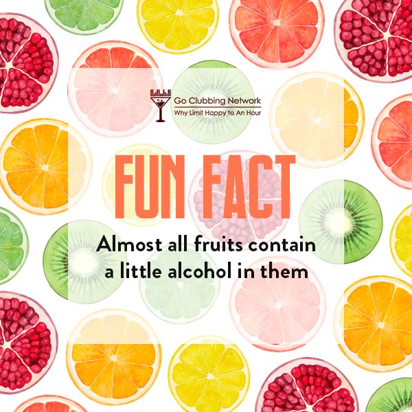 #FunFact
So would you get #tipsy at a #bar or #high on #fruits? 
#GOClubbing #Party #Delhi #DelhiNightlife #Clubbing #BestBars

Book your bar deals here: goclubbingnetwork.com