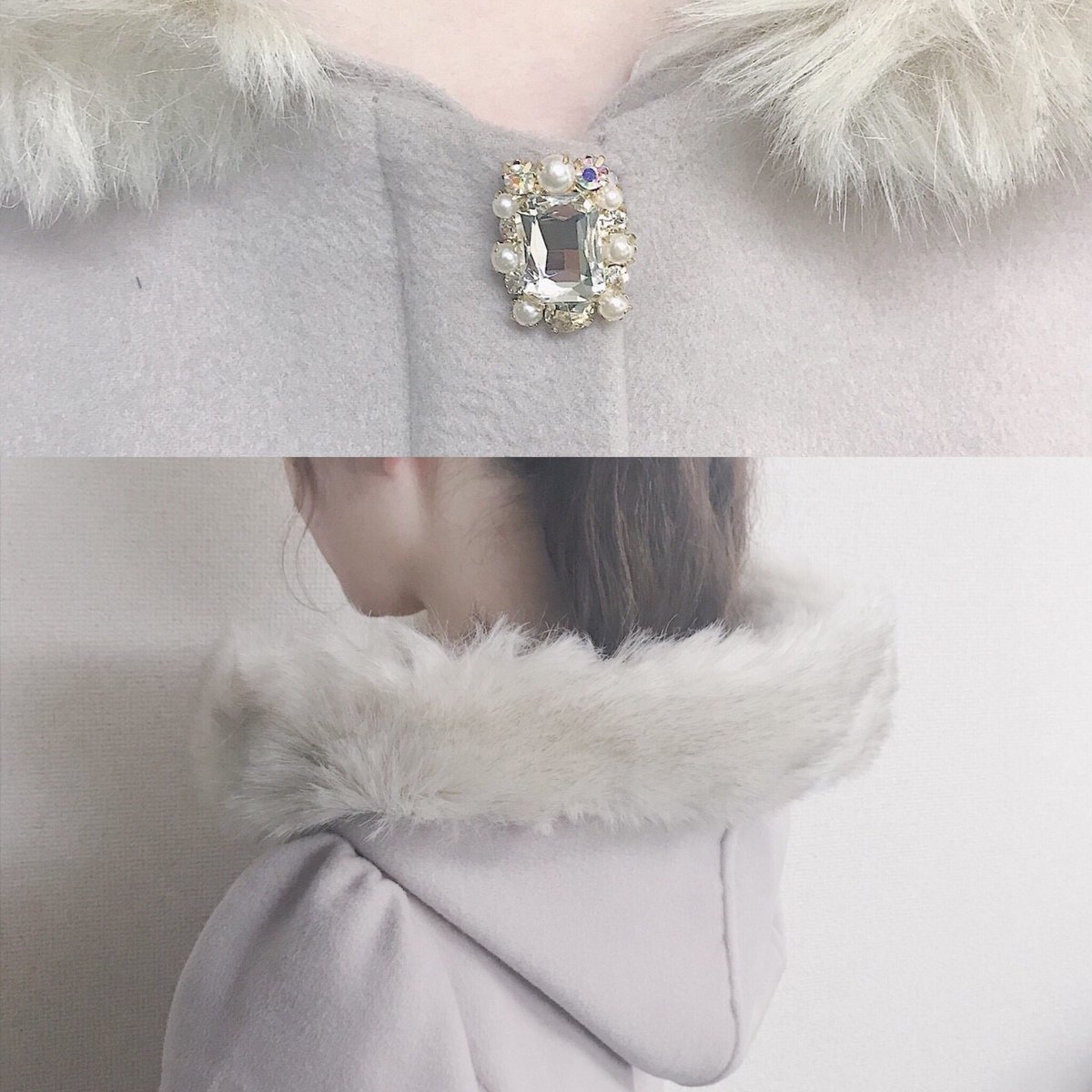 ୨୧ evelyn outer ୨୧ 二つ目は ・2wayコート ¥15800+tax カラー
