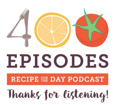 RecipePodcast's tweet image. We are celebrating our 400th Recipe of the Day podcast by publishing the Recipe for the Day book with favourites from our first 400 recipes!
Available soon - register your interest by email paul@kitchennewbie.com

Thanks so much for making the Recipe for the Day such a success!
