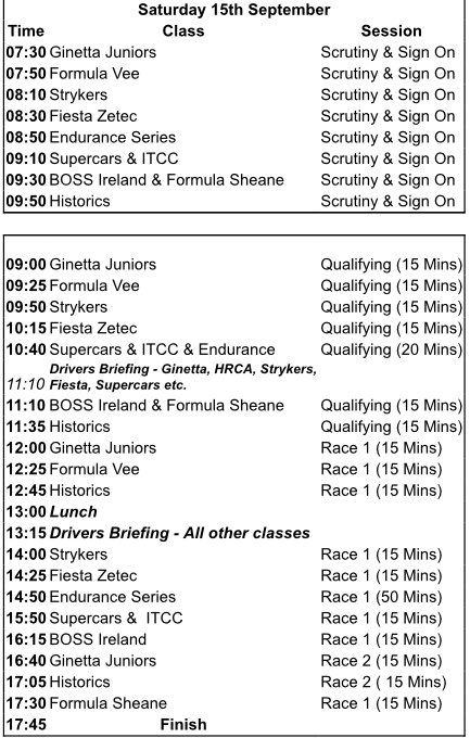 motorsport_ie's tweet photo. Timetable for this weekend’s #LeinsterTrophy at @Mondello_Park #LT2018 #SennaWonThatOne #msirl https://t.co/jshm9yxjlZ