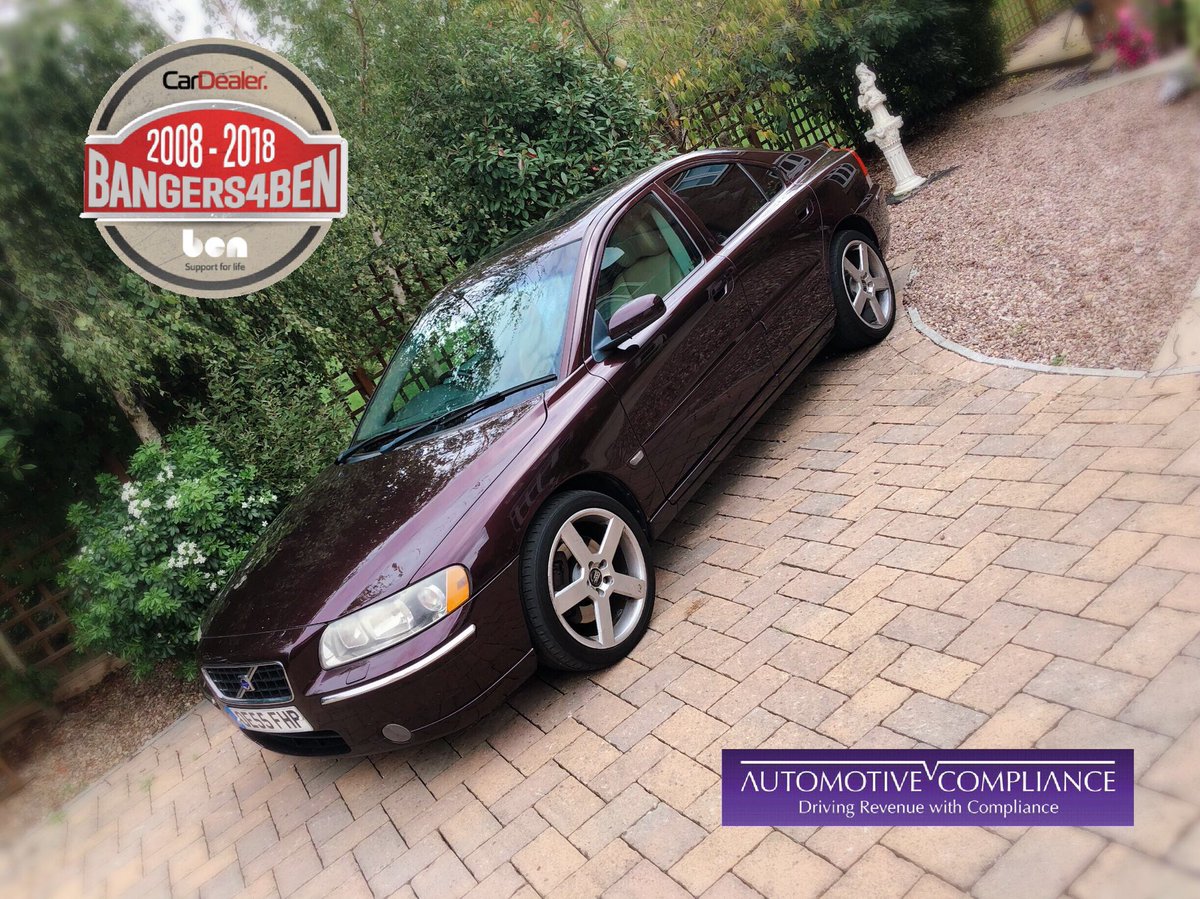 So the reveal, our Banger from @V12SC has arrived.
2005 Volvo S60 T5R 
So good seems a shame to decorate it now..lol
Next stop the signwriters <a href="/SevernSignsLtd/">Severn Signs</a>

To add your logo &amp; support @BenSupport4Auto visit our just giving page justgiving.com/fundraising/au… 

#b4ben18 #b4ben