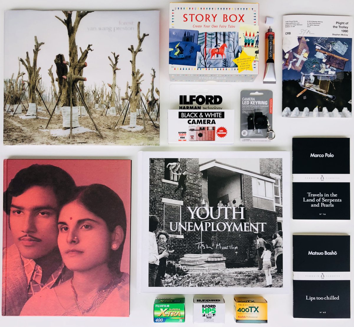 Pop by our independent shop for an amazing selection of cameras, film, photography books + zines, children’s activities + more! Including <a href="/chose_commune/">Chose Commune</a> <a href="/bluecoatpress/">Bluecoat Press</a> <a href="/caferoyalbooks/">Café Royal Books</a> <a href="/PenguinUKBooks/">Penguin Books UK</a> <a href="/ILFORDPhoto/">ILFORD PHOTO</a>