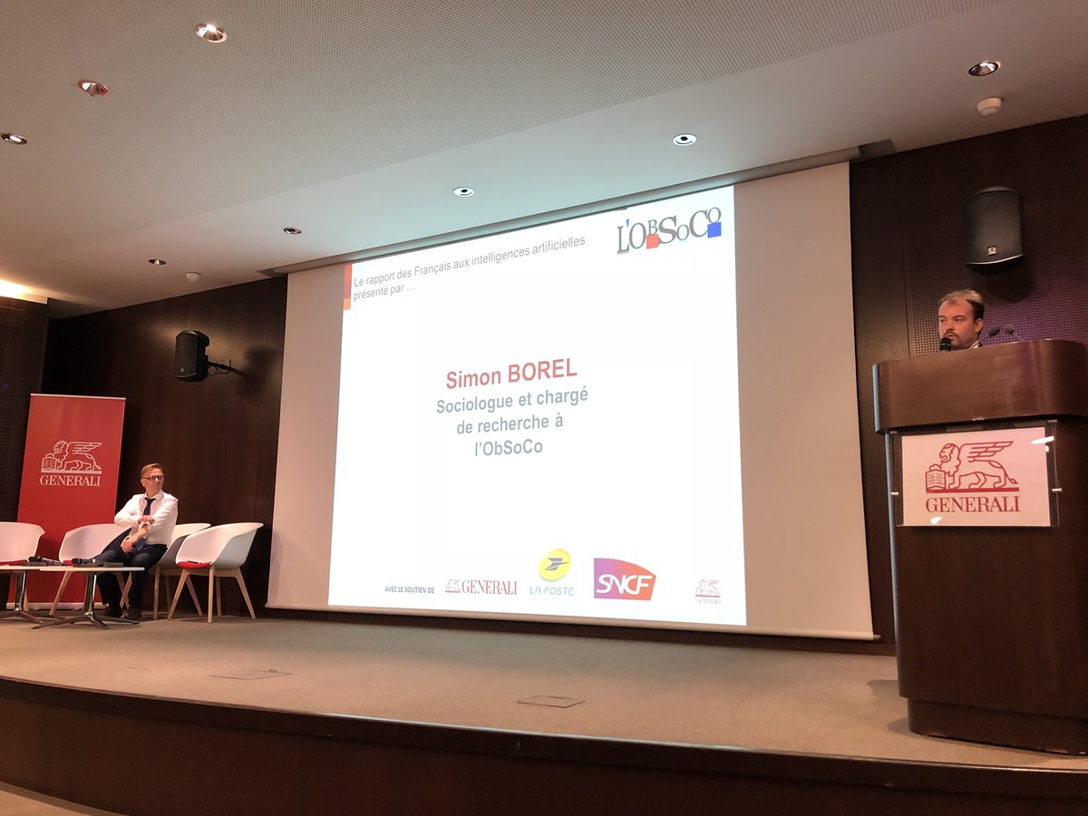 fannyvdtcs's tweet photo. Aujourd’hui chez @generalifrance , nous avons la chance d’entendre parler d’#intelligence #artificielle avec @David_Wassong, directeur en charge de l’IA chez Generali et Simon Borel, sociologue et chargé de recherche à l’ #obsoco, observatoire société et consommation. https://t.co/HbbiRBy5ff