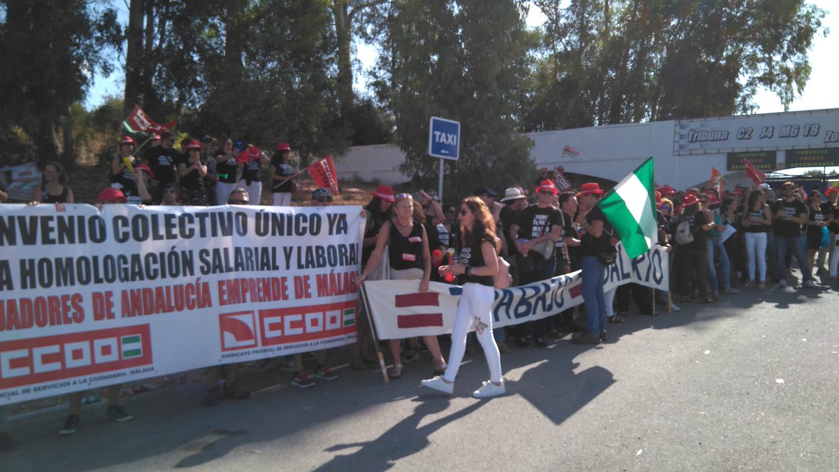 RCabanillasbis's tweet image. Se nos niega la entrada a los trabajadores/as de @aemprende al  #DPE2018, un acto público. #HuelgaAE  @circuitodejerez @ConocimientoAnd  Mismo Trabajo Mismo Salario