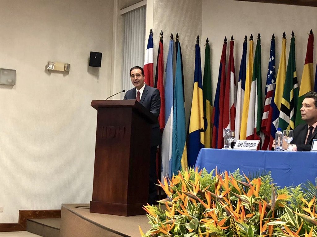 "Hace 40 años entró en vigor la #CADH y se creó la #CorteIDH. Desde ese momento, las americanas y los americanos contamos con un instrumento vinculante que ha consolidado un régimen jurídico e institucional por encima de las fronteras estatales" #36CursoInterdisciplinario #DDHH