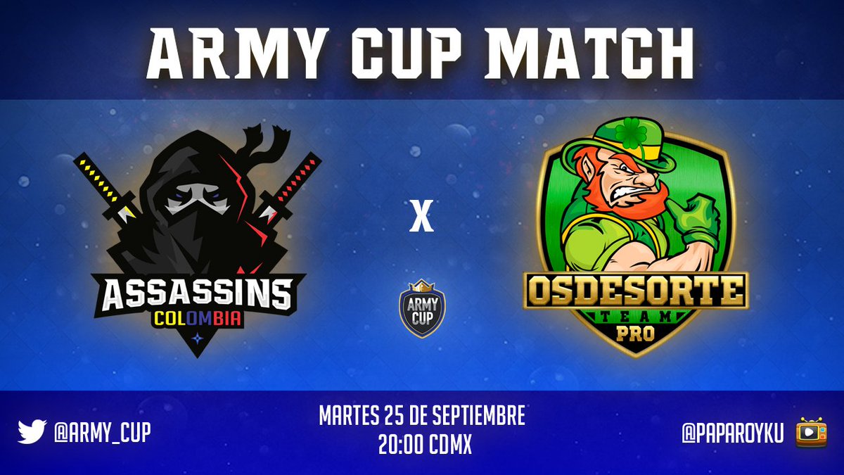 ¡Stream on, go,go,go!

SEGUIMOS EN DIRECTO, 1 A 1 PARCIAL ¿QUIÉN SE UNE?

⚔️ @AssassinsCOL_ vs @OsDeSorteTeam
🏆 <a href="/army_cup/">Army Cup</a> 
📺 gaming.youtube.com/c/PapáRoyku/li…
💵 loots.com/paparoyku