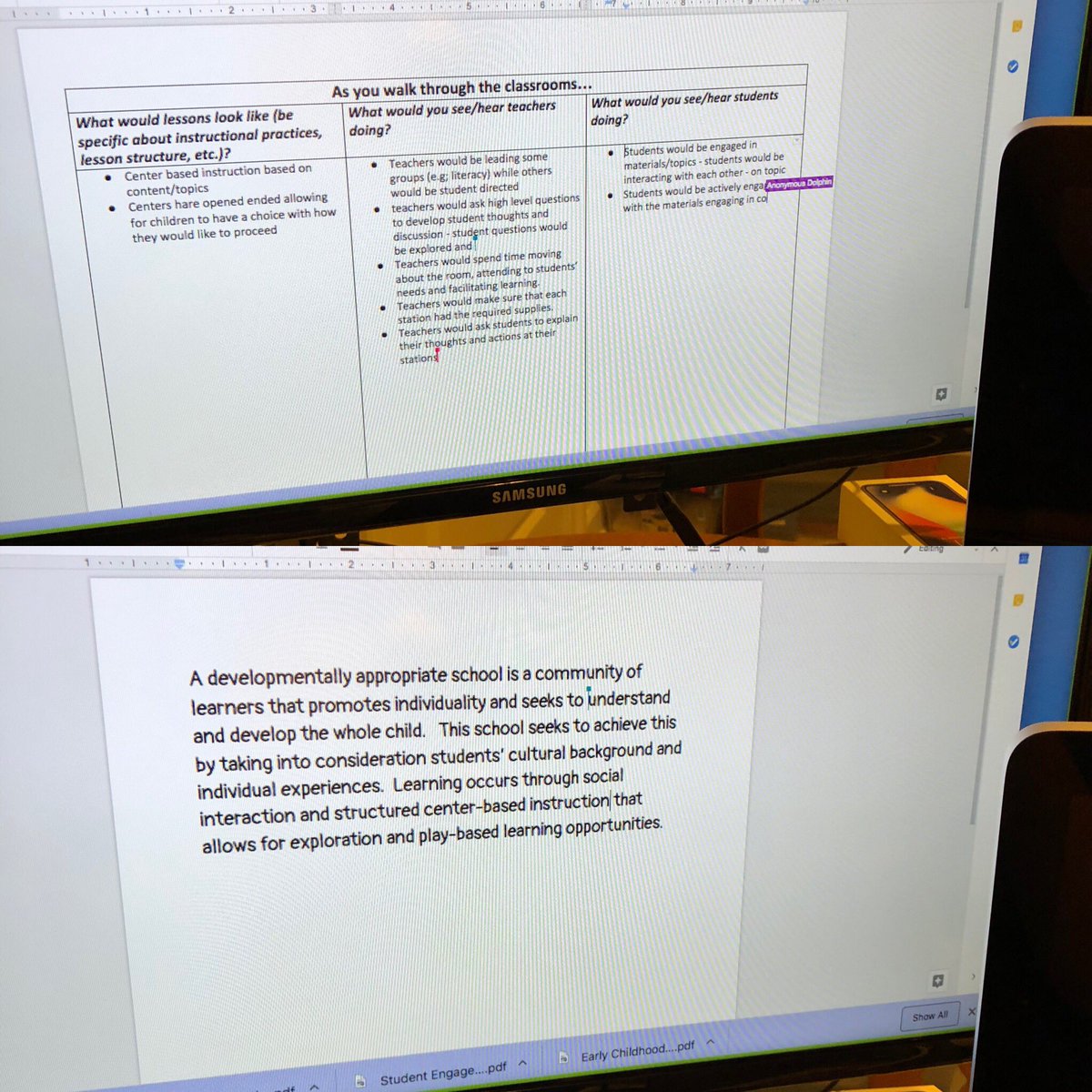 mgs_ryan's tweet photo. #UDELPPP Early Childhood Leadership class #intellectualizing the concept of what it means to provide developmentally appropriate education in public schools during our latest virtual session. @UD_DASL https://t.co/C3ECdXIQbt