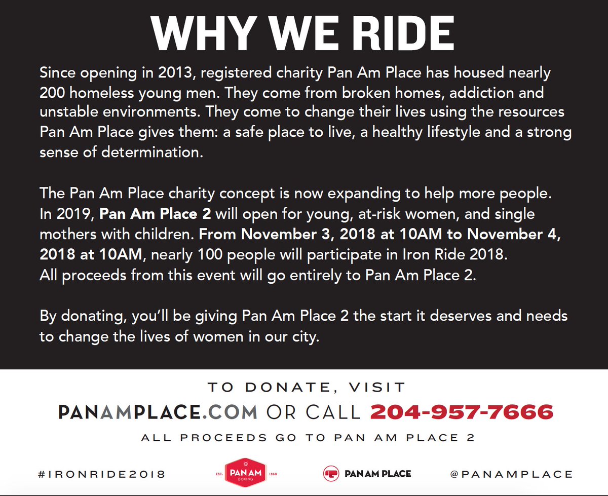 PanAmPlace's tweet image. #Winnipeg - Announcement Alert! Please #retweet
We are pleased to announce plans for Pan Am Place 2: a residence for young, at-risk women and single mothers with children. Support #PAP2 by donating to #IronRide2018 at panamboxing.com/2018-iron-ride
